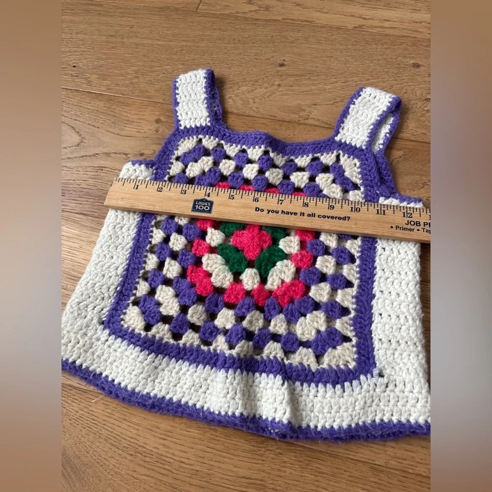Crochet knit handmade tank top